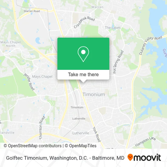 Golftec Timonium map