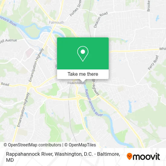 Rappahannock River map