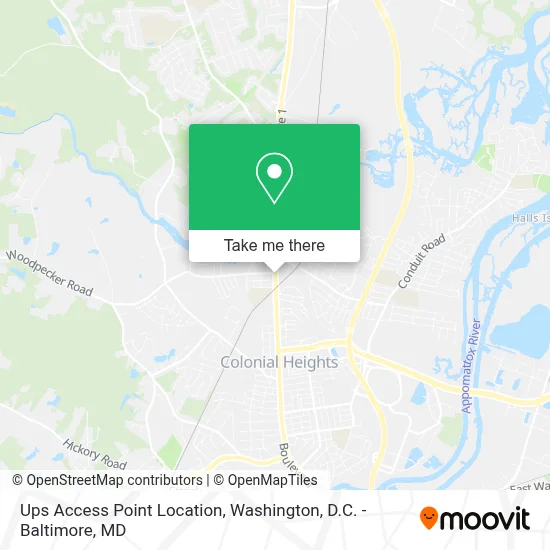 Ups Access Point Location map