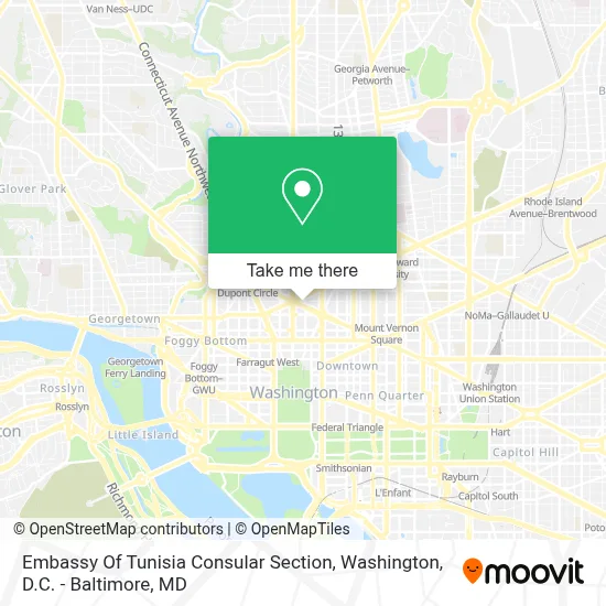 Embassy Of Tunisia Consular Section map