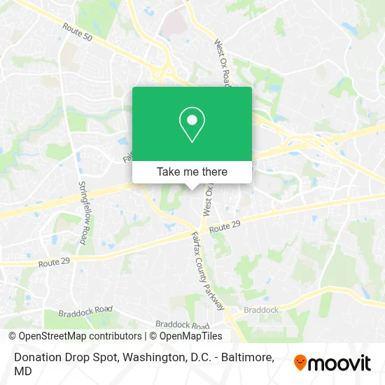 Donation Drop Spot map