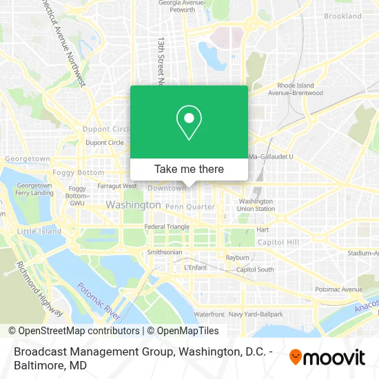 Broadcast Management Group map