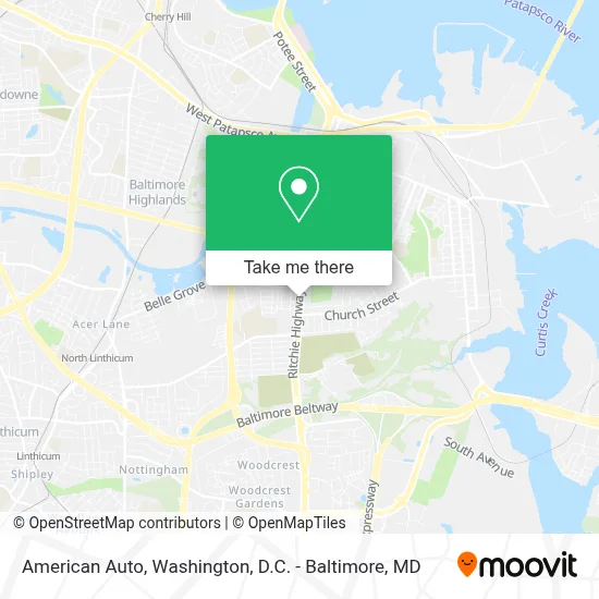 American Auto map