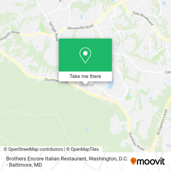 Brothers Encore Italian Restaurant map