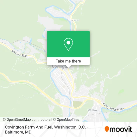 Covington Farm And Fuel map