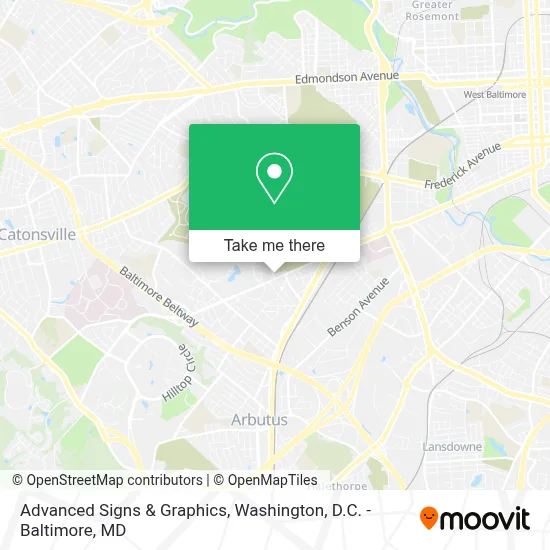 Advanced Signs & Graphics map