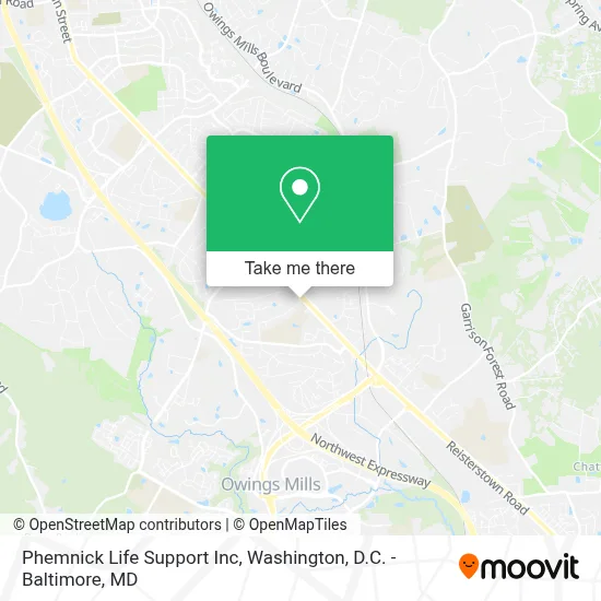 Phemnick Life Support Inc map