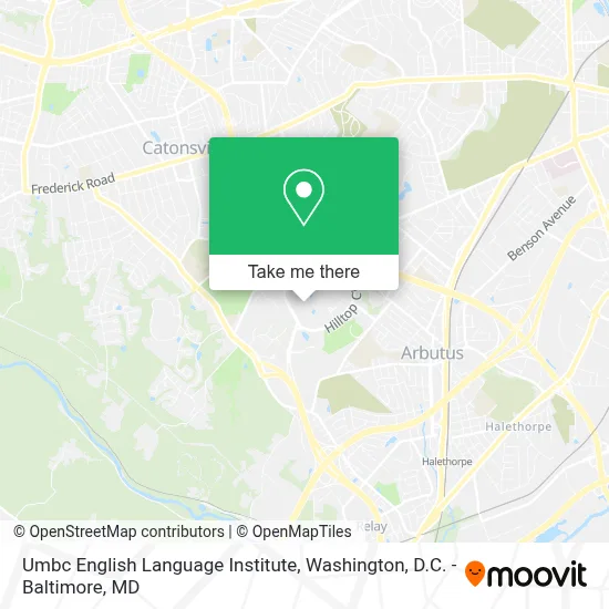 Umbc English Language Institute map