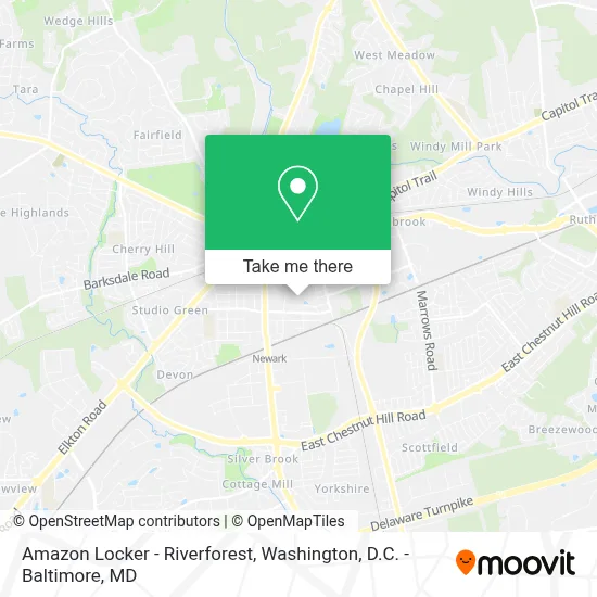Amazon Locker - Riverforest map