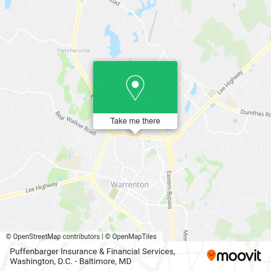 Puffenbarger Insurance & Financial Services map