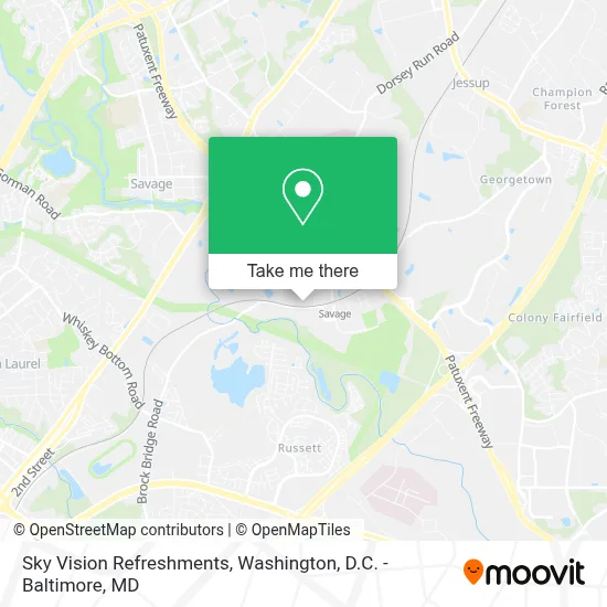 Sky Vision Refreshments map