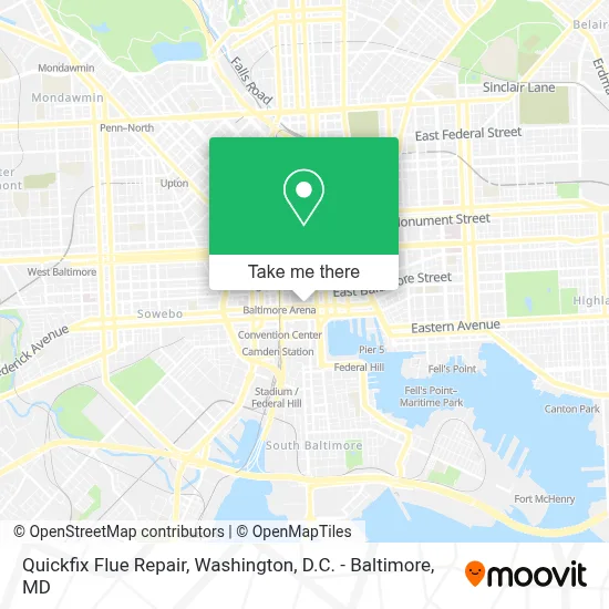 Quickfix Flue Repair map