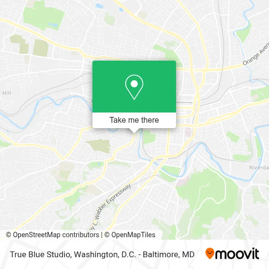 True Blue Studio map