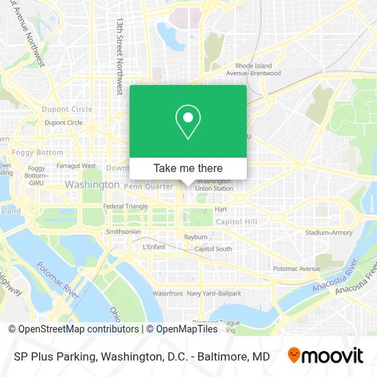 SP Plus Parking map