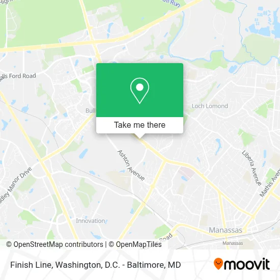 Finish Line map