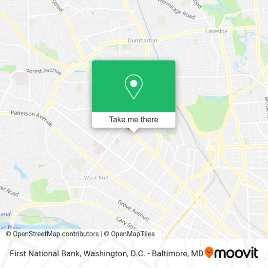 First National Bank map