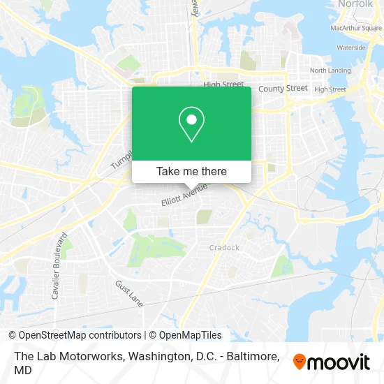 The Lab Motorworks map