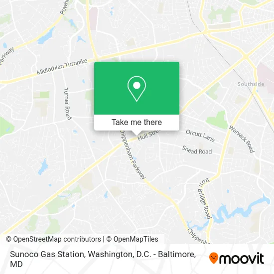 Sunoco Gas Station map
