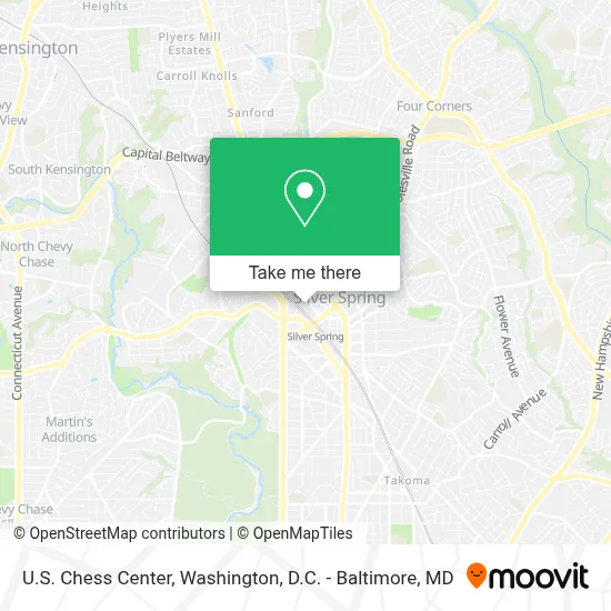 U.S. Chess Center map