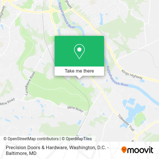 Precision Doors & Hardware map