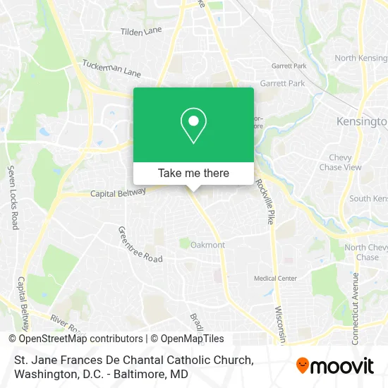 St. Jane Frances De Chantal Catholic Church map