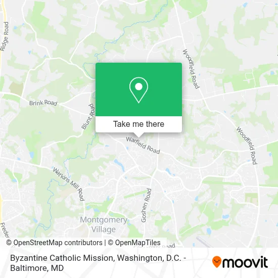Byzantine Catholic Mission map