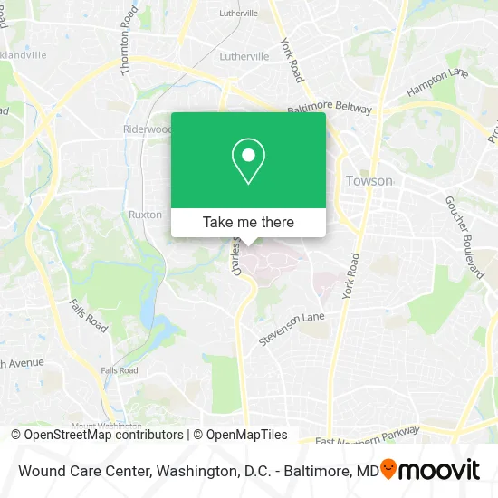 Wound Care Center map