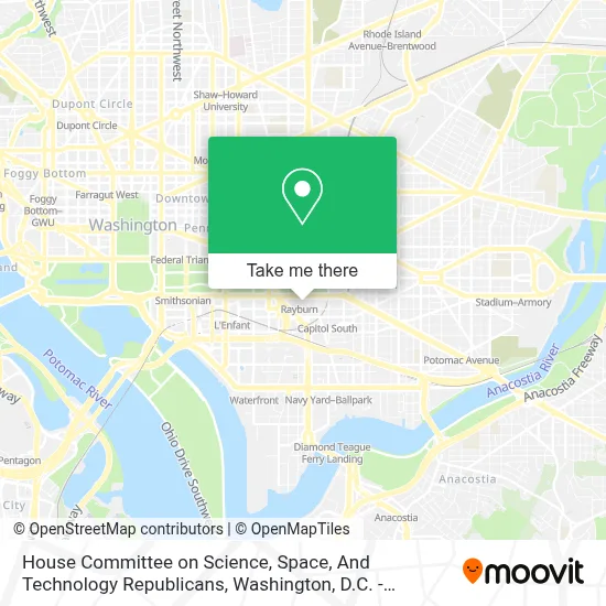House Committee on Science, Space, And Technology Republicans map