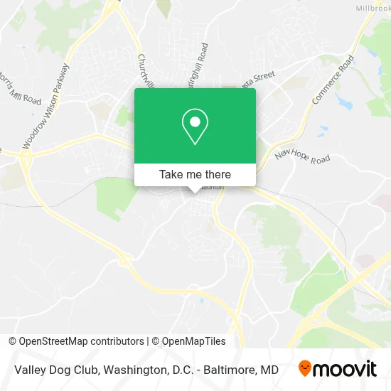Valley Dog Club map