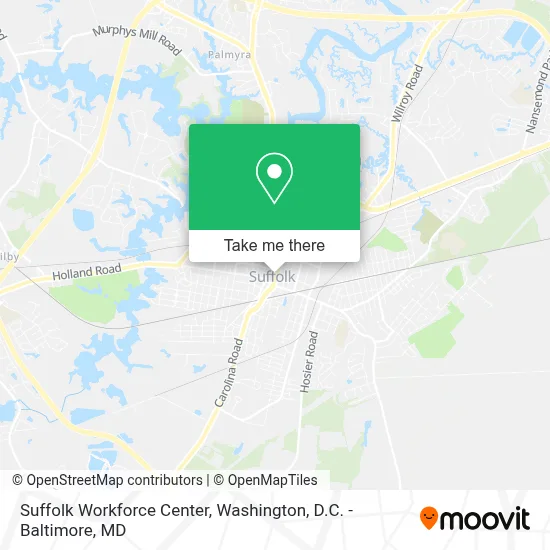 Suffolk Workforce Center map