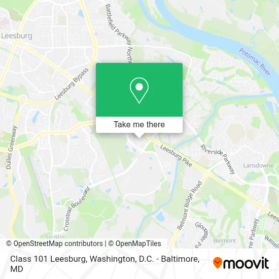 Class 101 Leesburg map