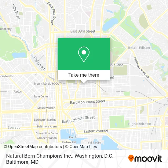 Natural Born Champions Inc. map