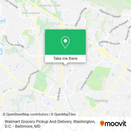 Walmart Grocery Pickup And Delivery map