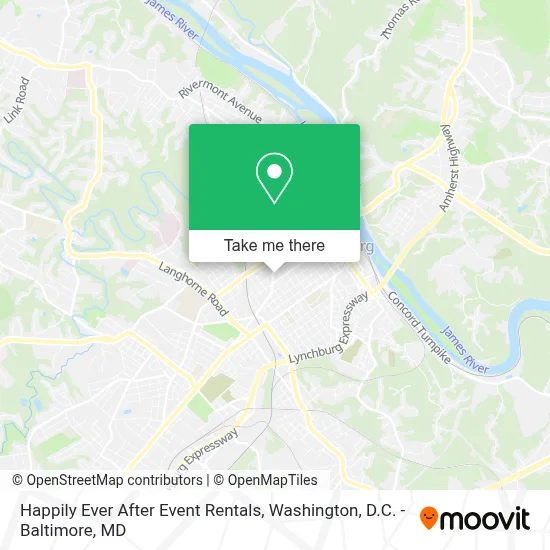 Happily Ever After Event Rentals map