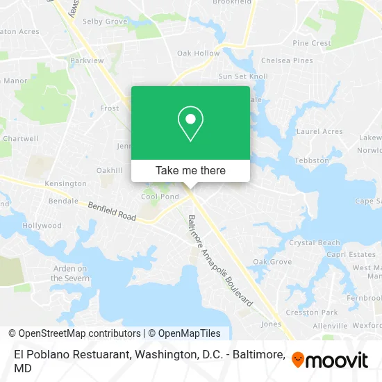 El Poblano Restuarant map