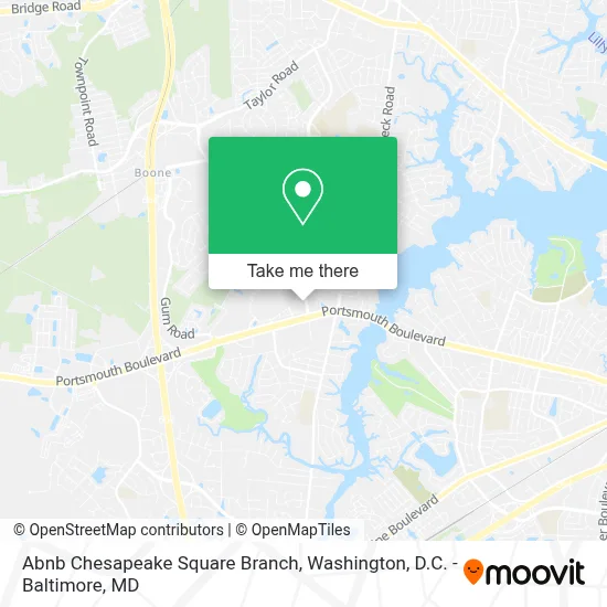 Abnb Chesapeake Square Branch map