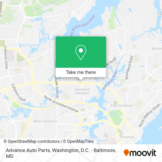 Advance Auto Parts map