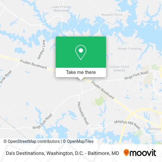 Da's Destinations map