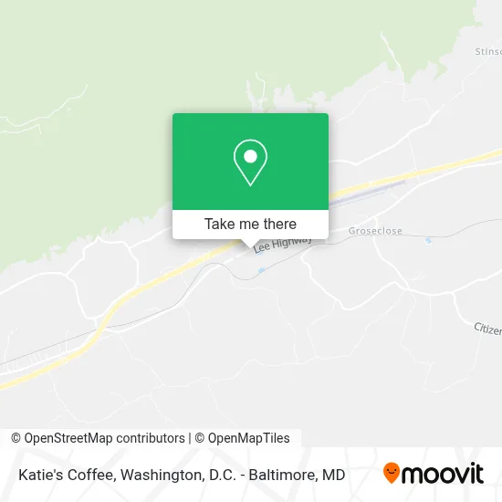 Katie's Coffee map