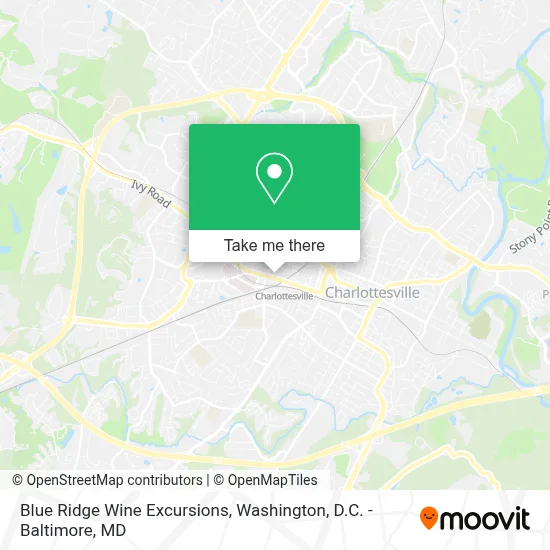 Blue Ridge Wine Excursions map