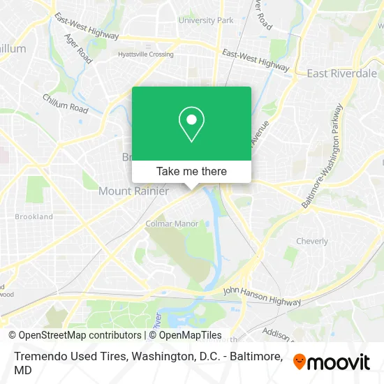 Tremendo Used Tires map