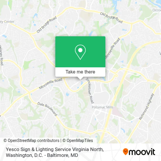 Yesco Sign & Lighting Service Virginia North map