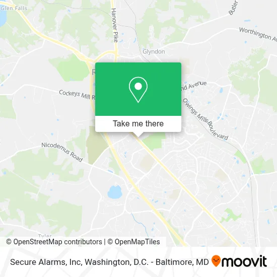 Secure Alarms, Inc map