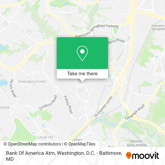 Bank Of America Atm map