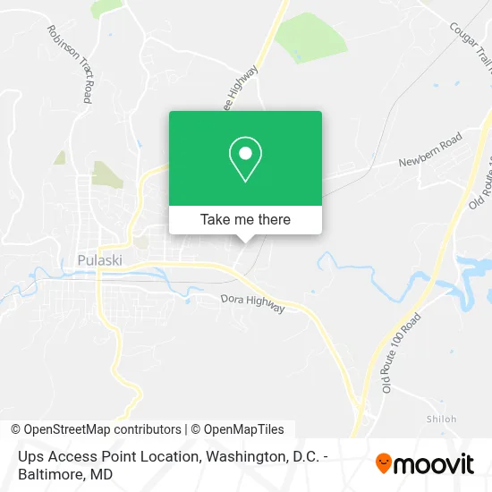 Ups Access Point Location map