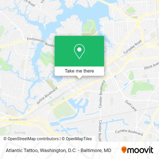 Atlantic Tattoo map