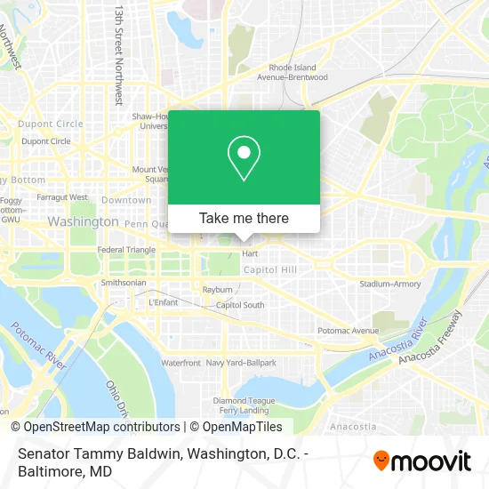 Senator Tammy Baldwin map