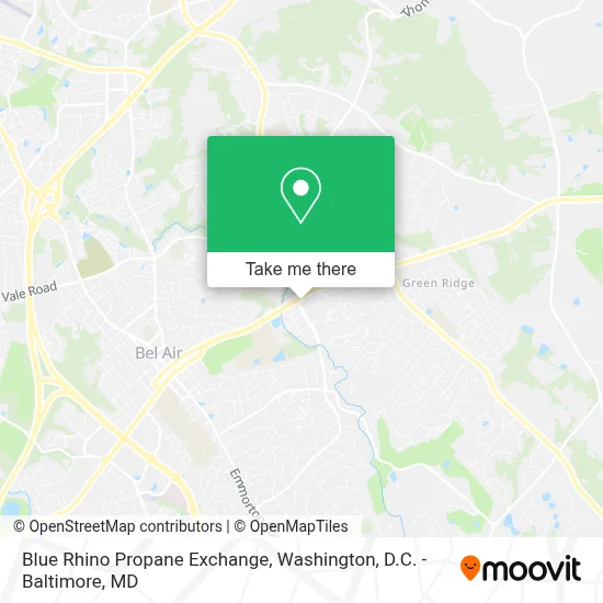 Blue Rhino Propane Exchange map