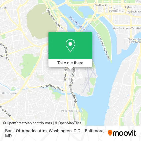 Bank Of America Atm map