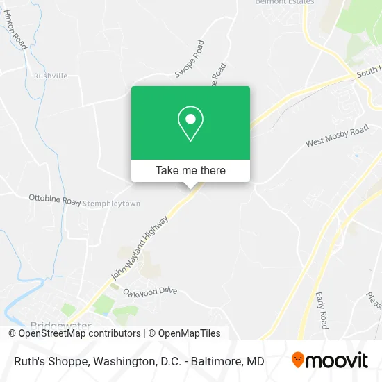 Ruth's Shoppe map